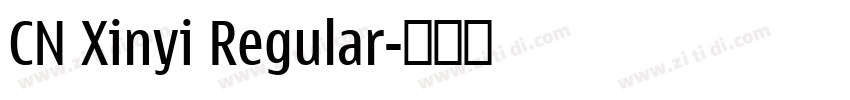CN Xinyi Regular字体转换